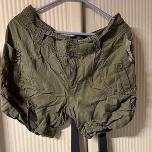 Charlotte Russe Olive Green Cargo Shorts